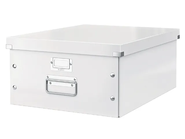 Opbergbox Click & Store 369x200x482mm Wit 85% gerecycled karton