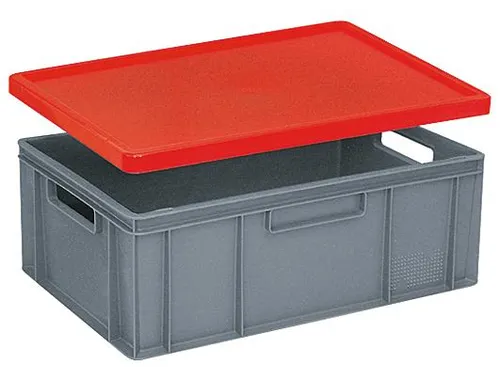 Stolpdeksel Voor Euronorm Stapelkrat Lxb 600X400Mm Rood