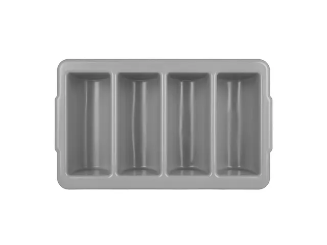 Bestekbak Olympia Kristallon 4 vakken GN 1/1 grijs