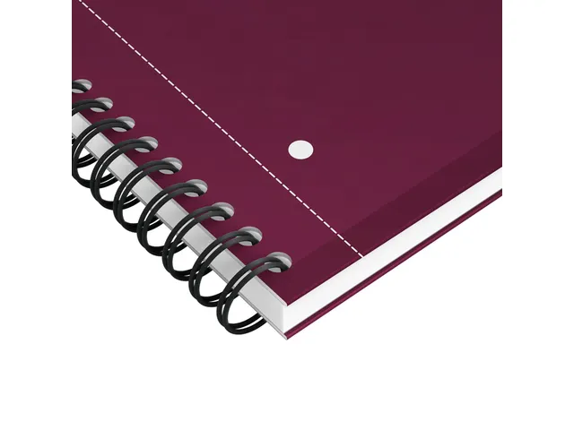 Spiraalblok Oxford International Notebook A4+ lijn Rood