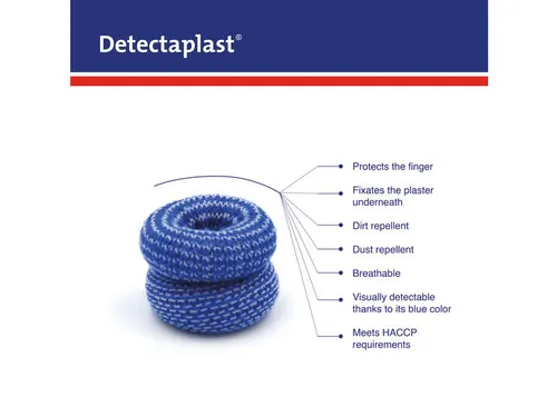 Detectaplast Vingerlingen Textiel Large Blauw