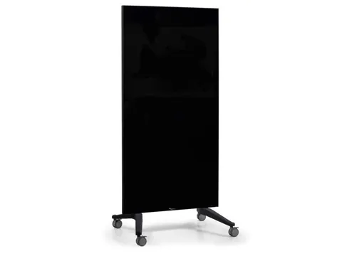 Mobiel Glasbord Zwart Magnetisch 90x175Cm