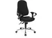 chaise de bureau Support SY, noir, base en chrome