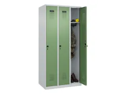 locker,HxBxD 1850x900x500mm,3vak,vak B 300mm,draaigrendel