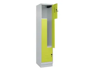 Z-garderobekast,HxBxD 1950x400x500mm,vak B 200/400mm,draaigrendel - 2