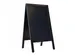 Krijtstoepbord Zwart 75x135 cm