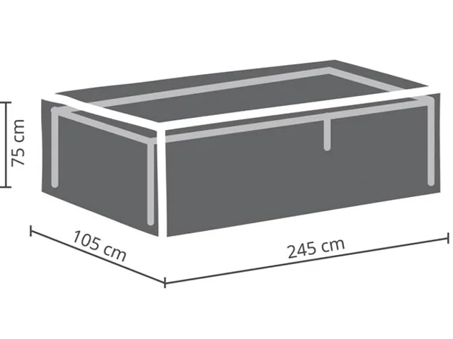 Housse d'extérieur pour table max. 240cm gris