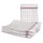 keukendoek LxB 800mmx600mm halflinnen wit/rood ruitpatroon