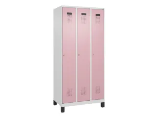 locker,HxBxD 1950x900x500mm,3vak,vak B 300mm,cil.-slot,voeten - 3