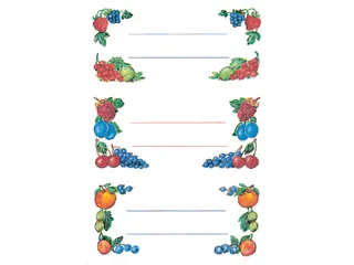 Keuken Etiket Herma 3784 Fruit 12 stuks - 1