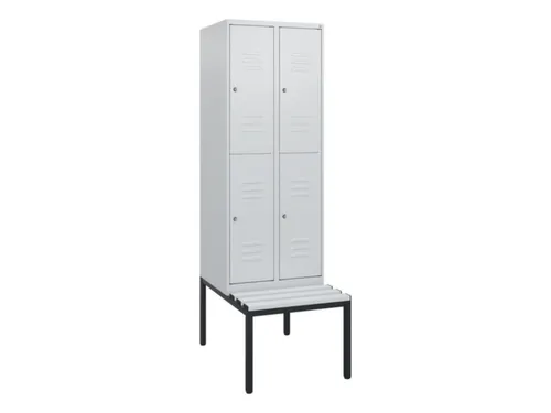 Dubbeldekse dekenkist,HxBxD 1950x600x815mm,2x2vak.,vak B 300mm