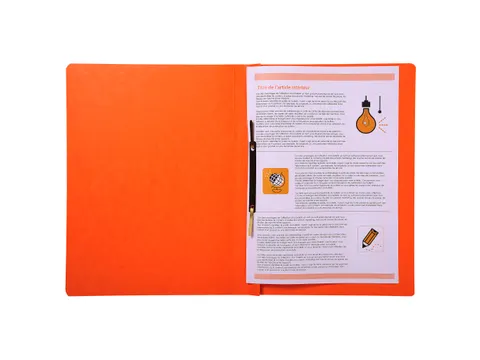 Snelhechtmap glanska rton 355g A4 oranje