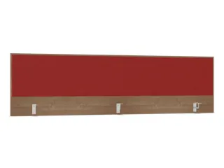 opzetpaneel,v. bureau,aanbouw achter,B 2000mm,NT-cherry,BN4011-rood - 1