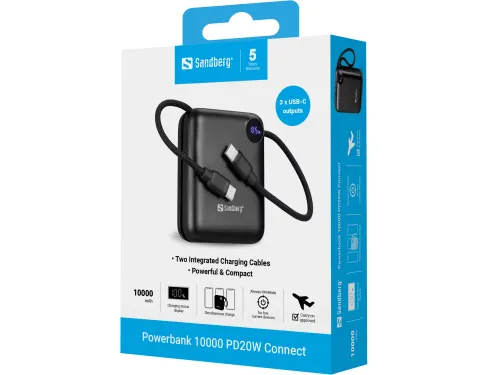 Sandberg powerbank 10000 mAh PD20W Connect