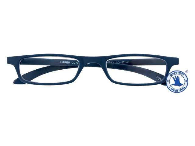 Leesbril I Need You +1.50 dpt Zipper blauw