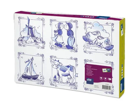 Tork 474566 Placemat Delft-Ware Advanced 1-laags Decor 42x30cm