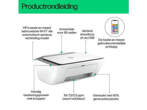 Multifunctional inktjetprinter HP Deskjet 2820E