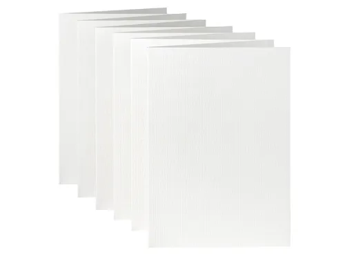 Correspondentiekaart Papicolor dubbel 105x148mm hagelwit pak à 6 stuk