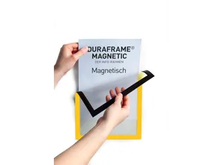 Informatiekader DURAFRAME MAGNETIC A4 Geel 5 Stuks - 2