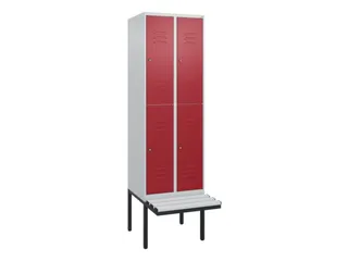Dubbeldekse dekenkist,HxBxD 2120x600x815mm,2x2vak.,vak B 300mm - 1