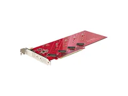 Quad M.2 PCI Express SSD Adapter Kaart voor NVMe/Ahci Ssd