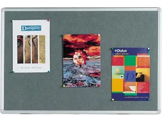 Textielbord Met Aluminium Frame 60x45cm Grijs Incl. Montagemateriaal - 5