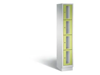 Lockerkast 1800x320x500mm 1x4 vakken Cilinderslot, Sokkel, RDS1108060 - 2