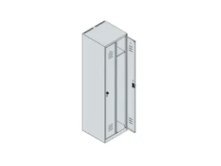 locker,HxBxD 1850x500x500mm,2vak,vak B 250mm,draaigrendel - 3