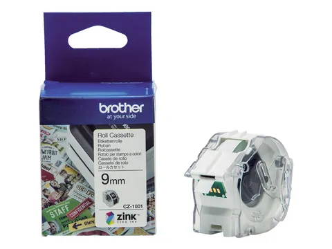 Labeletiket Brother CZ-1001 9mmX5m kleur opdruk