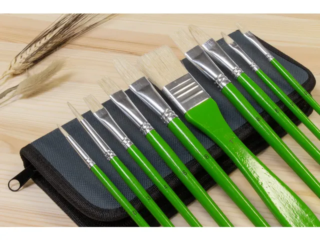 Penselen Kangaro olieverf set van 10stuks in etui