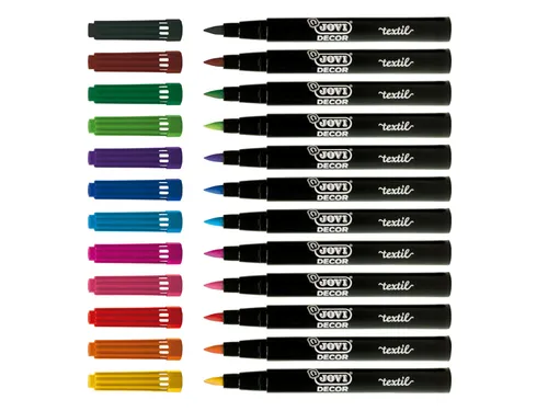 Textielstift Jovi assorti set à 12 stuks