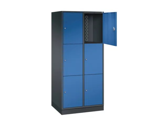 grootvolume-lockersysteem,HxBxD 1950x820x600mm,2x3vakken,cil.-slot