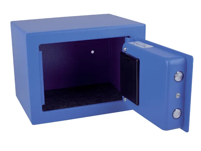 Kluis Pavo mini elektronisch 230x170x170mm blauw