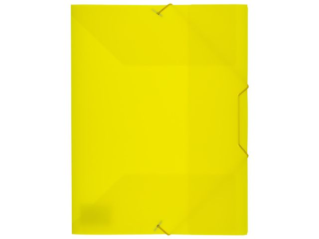 Elastomap Kangaro A4 PP volle kleur geel | Elastomappen.nl
