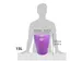 ECOBIN Papiermand 15 L violet transparant