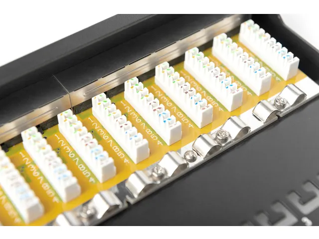 CAT 6, Klasse E Patchpaneel afgeschermd zwart2