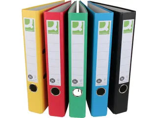 Q-CONNECT ordner A4 rug 5 cm Recycolor papier + PP Assorti kleuren - 2
