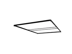 FlexFrame Modulair systeem Dak 150x230cm Zwart frame