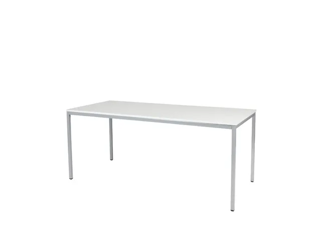 Domino Basic Tafel Vaste Hoogte 1800x800mm Wit 25mm Alu 4-Poots