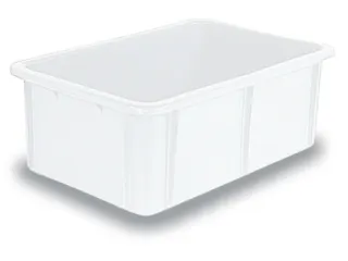 Stapelbak Pe Hxlxb 215X600X400Mm Inhoud 40L Naturel Wit - 2