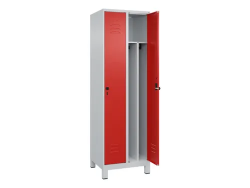locker voor scheiding van kleding,HxBxD 1950x600x500mm,2vak