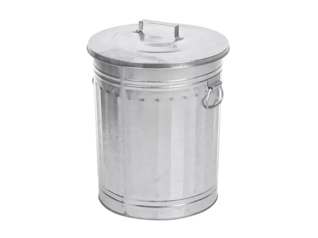 Afvalbak Trash can, 54 liter Verzinkt