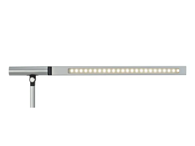 Bureaulamp MAULrubia zilvergrijs USB-poort dimbaar