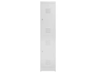 Dubbeldekse garderobekast 1800x415x500mm 1x2vak B 400mm RAL7035 - 2