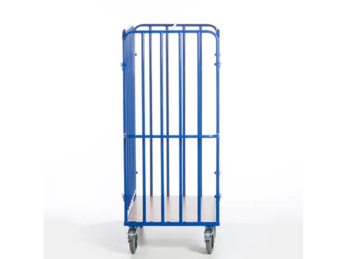 pakketwagen,draagverm. 600kg,laadvl. LxB 1200x740mm,houtetage,RAL5010