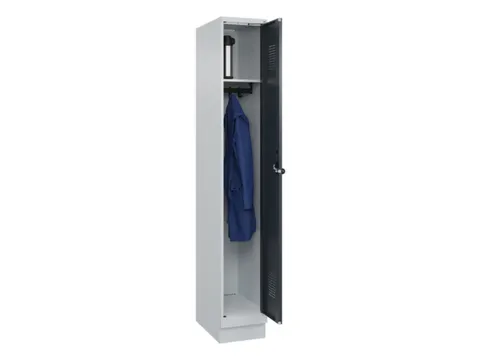 locker,HxBxD 1950x300x500mm,1vak,vak B 300mm,draaigrendel,sokkel