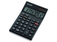 Calculator Sharp-EL126RWH zwart-wit desktop