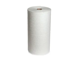 sorbent,rol,LxB 45mx760mm,opnamecapaciteit 211l/VE,vlies,wit - 1