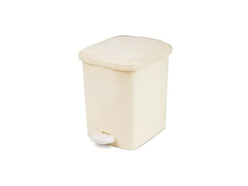 Rechthoekige pedaalemmer 5 Liter Wit
