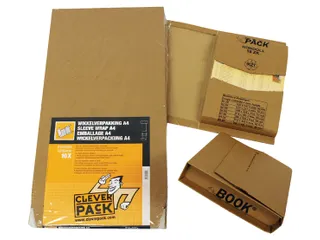 Wikkelverpakking Cleverpack A5 Met Zelfklevende Strip Bruin 25 Stuks - 2